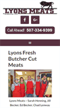Mobile Screenshot of lyonsmeatsmn.com